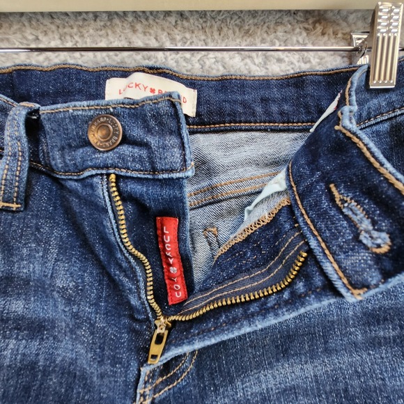 Lucky Brand Jeans Women's 8 X 29 Blue Denim Mid Rise Pockets Bootcut Leg Zip Fly - Picture 6 of 16